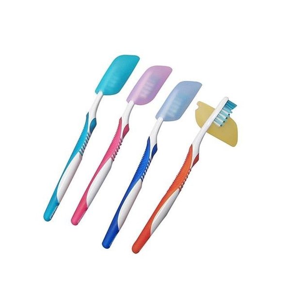 En Route Travelware En Route Travelware 176 Silicon Toothbrush Covers Silicon; Multicolor - Set of 4 176
